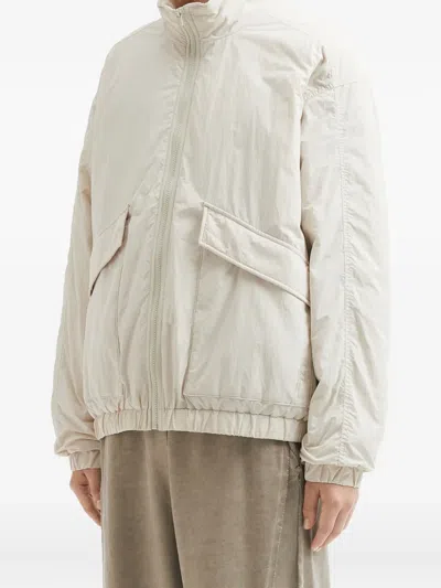 Izzue Zip-front Pocket Jacket In White
