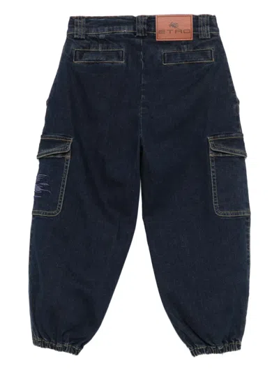 Etro Belt Loop Jeans In Blue