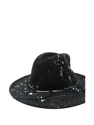 泼漆效果印花礼帽