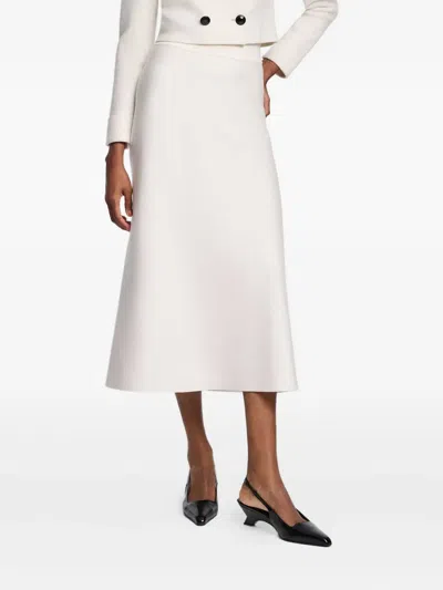 Dorothee Schumacher Knitted A-line Skirt In White