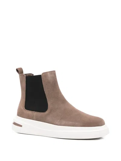 松紧拼接厚底靴