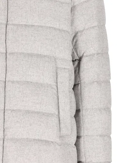 Herno Quilted Down Coat In Gray