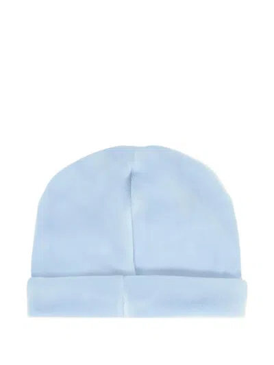 Nanán Embroidered Cotton Beanie In Blue