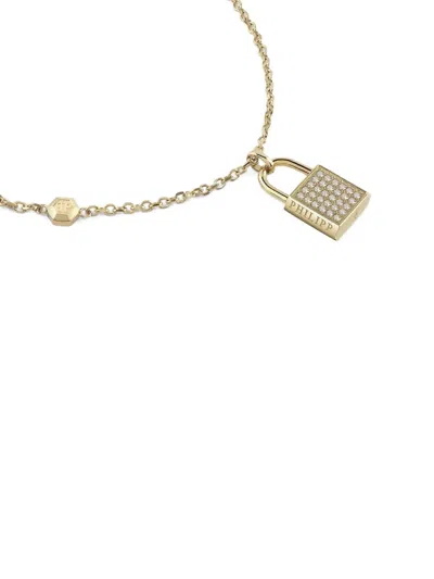 Philipp Plein Plein Valentine Cable Chain Necklace In Gold