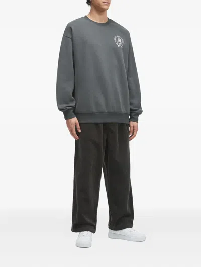 Alpha Industries Pleated Corduroy Trousers In Black