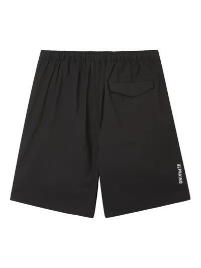 Alpha Industries Layered Side-pocket Shorts In Black