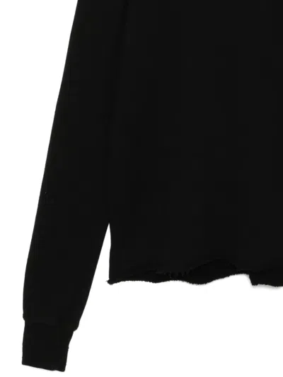 Rick Owens Drkshdw Double Funnel-neck Sweatshirt In Black