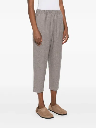 Dušan Elasticated-waist Trousers In Gray