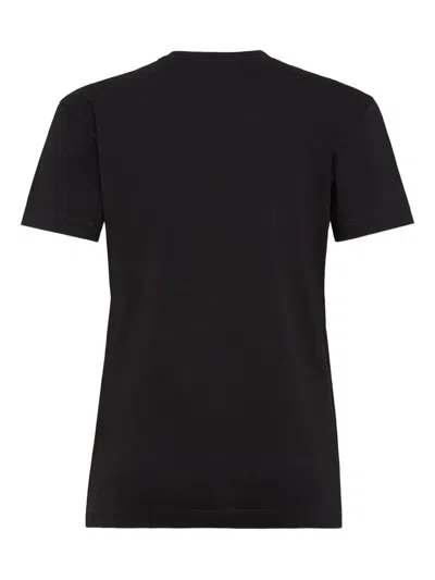Dsquared2 Perfectly Fitted Short Sleeve Top In Black