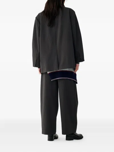 Studio Tomboy Single-breasted Pocket Blazer In Black