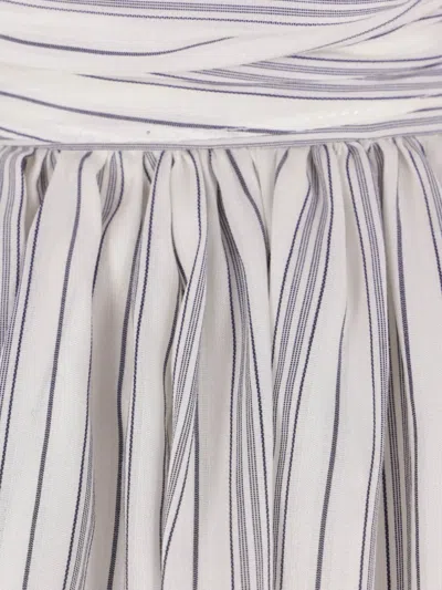 围巾领泡泡袖罩衫