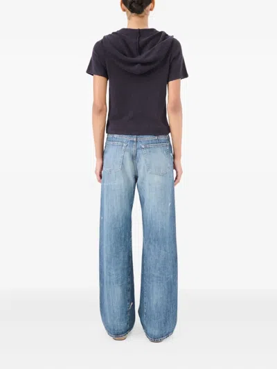 Our Legacy Short-sleeved Zipped Drawstring Hoodie In Black