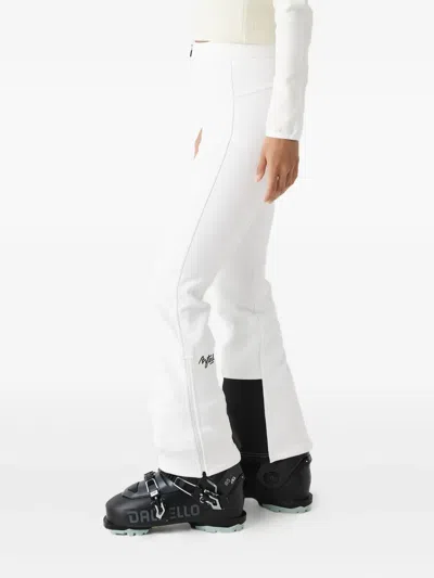 Aztech Mountain Bella Softshell High-waist Flared Ski Trousers In White