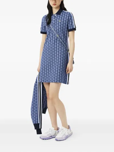 POLO领图案迷你连衣裙