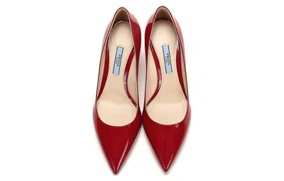Prada (wmns)  Pointed Saffiano Leather Heels 'red'