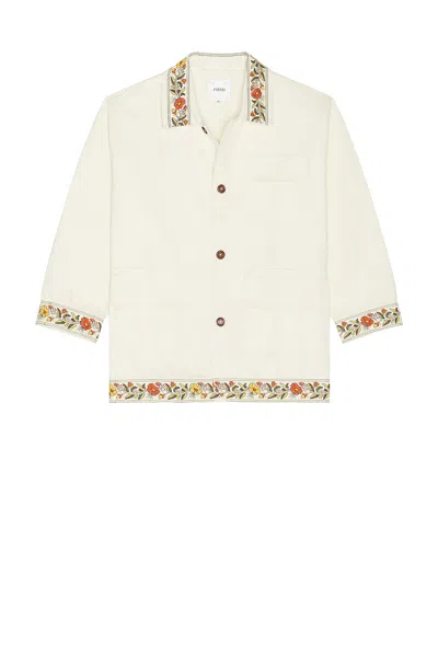 Found Kantha Floral Work Jacket In Neutral