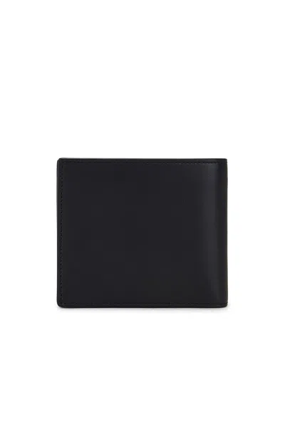 Saint Laurent Black Leather Bi-fold Wallet In Black