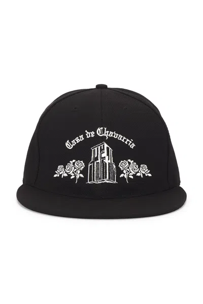 Willy Chavarria Black Polyester Casa De Chavarria Baseball Cap In Black