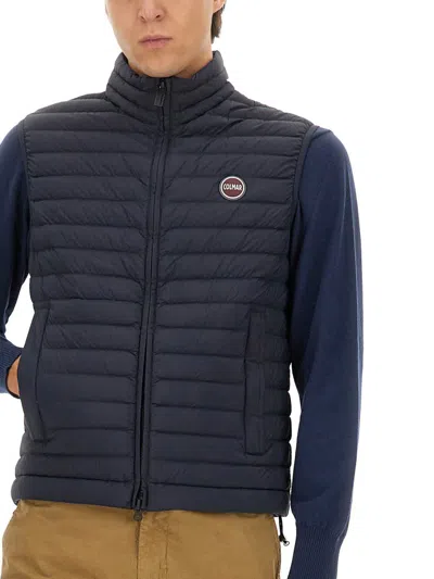 Colmar Lightweight Down Vest With Drawstring In Blue