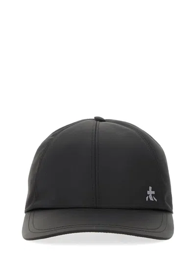 Premiata Stylish Hat With Curved Brim Design In Black