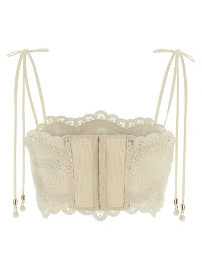 Zimmermann Top - Blanco In Gray