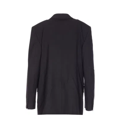 Filippa K V-neck Jacket With Notched Lapels And Back Split In Multi