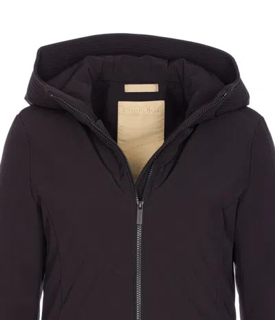 Woolrich Firth Parka In Tech Softshell In Black