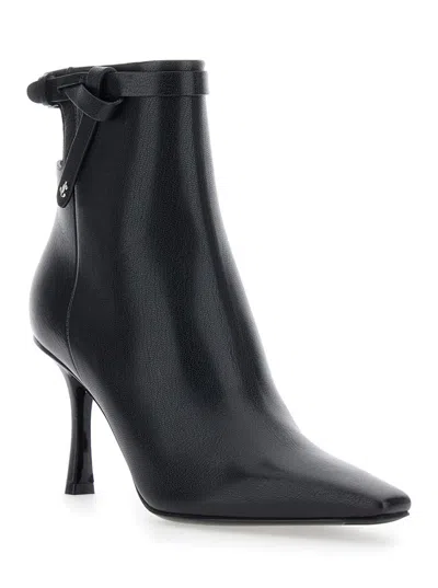 Jimmy Choo Stivaletti Camie 85 In Pelle Nera  Donna In Black