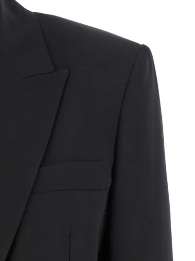 Pinko Kamut Black Single-breasted Jacket With Peak Revers In Viscose Blend Stretch Woman In Black