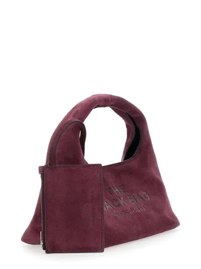 Marc Jacobs Mini Sack Bag Suede Finish In Purple
