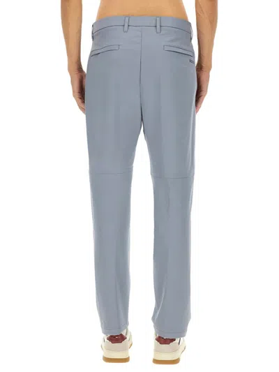 Hugo Boss Boss Water-repellent Regular Fit Pants In Gray