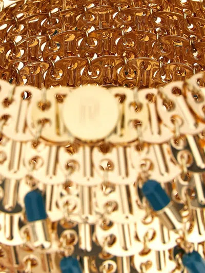 Rabanne Chain Strap Beaded Handbag 1969 Ball Pils In Gold