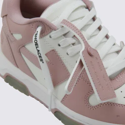 Off-white 30mm Out Of Office Leather Sneakers In Pink