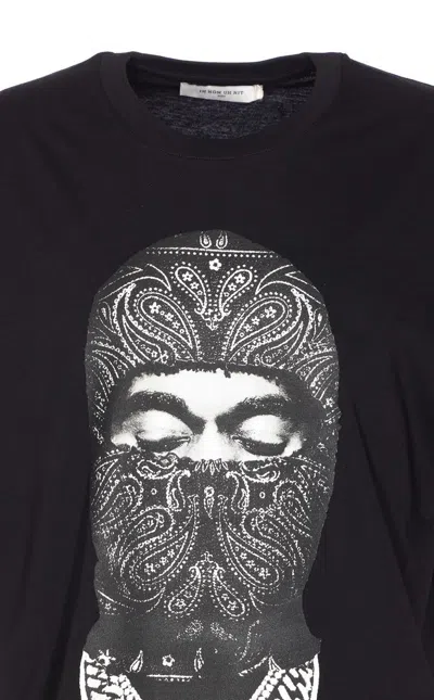 Ih Nom Uh Nit Graphic Print Crewneck Short Sleeve T-shirt In Black