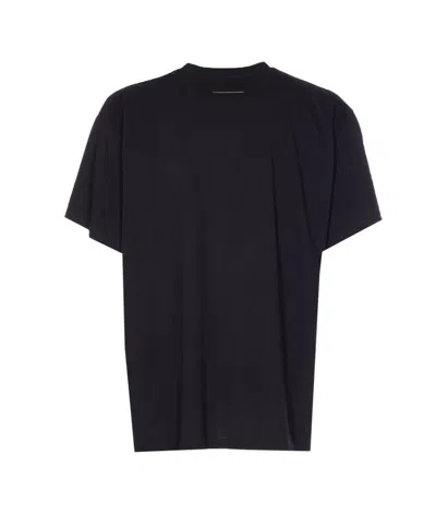 Mm6 Maison Margiela Mm6 By Maison Margiela Oversized T-shirt With Contrasting Pocket Detail In Black