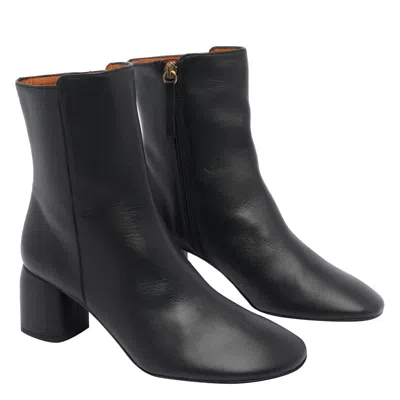 Angel Alarcon 65mm Leather Boots In Black