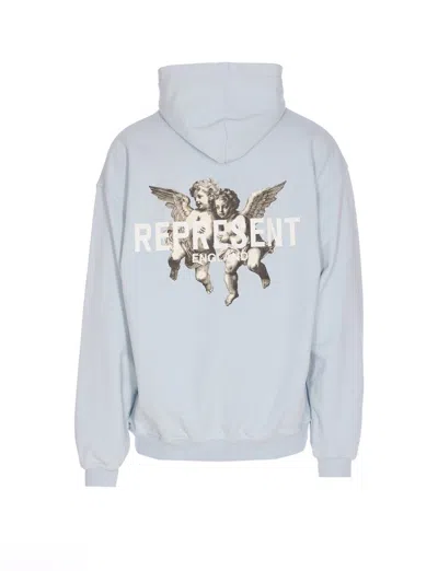 Represent Hooded Sweater Kangaroo Pocket In Blue