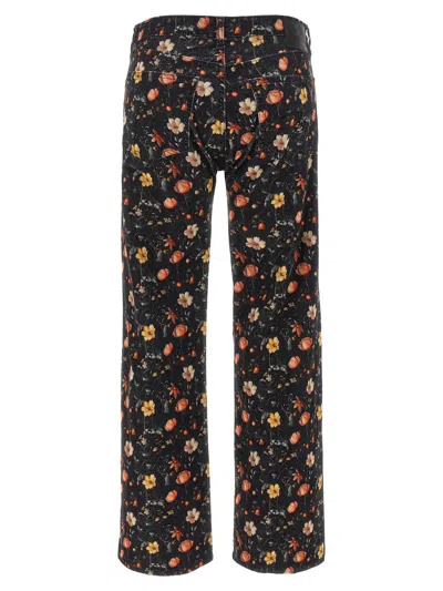 R13 'joan Kick Flare' Jeans In Black