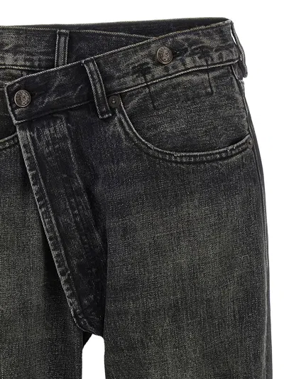 R13 Crossover Five-pocket Jeans In Black