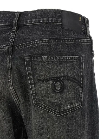 R13 Crossover Five-pocket Jeans In Black