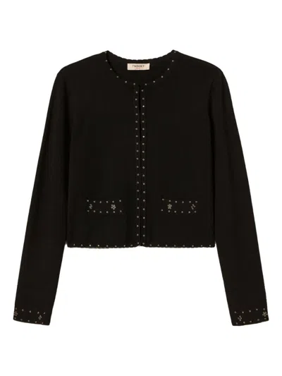 Twinset Twin-set Short Jacket In Black