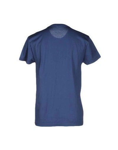 Shop Golden Goose T-shirts In Dark Blue