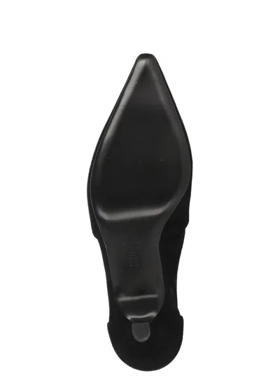 Stuart Weitzman Stuart Sculpt Pointy Toe Bootie 50 In Black