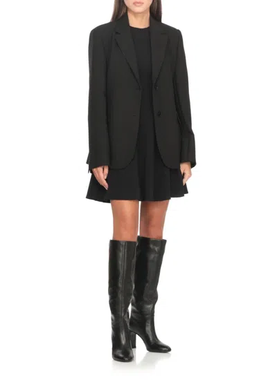 Stuart Weitzman Nappa Leather Knee-high Babette Boots In Black
