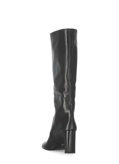 Stuart Weitzman Nappa Leather Knee-high Babette Boots In Black