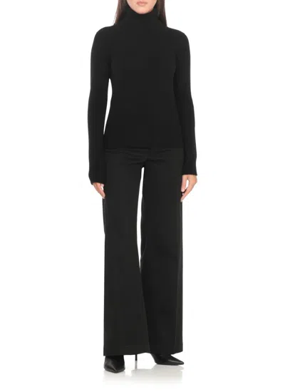 Stuart Weitzman Black Leather Stuart Power Ankle Boots