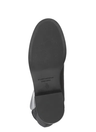 Stuart Weitzman High Boots With Round Toe And Block Heel In Black