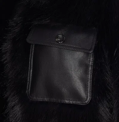 Liu •jo Black Faux Fur Jacket