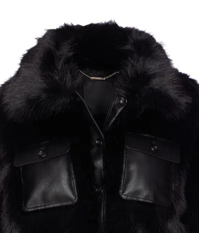 Liu •jo Black Faux Fur Jacket