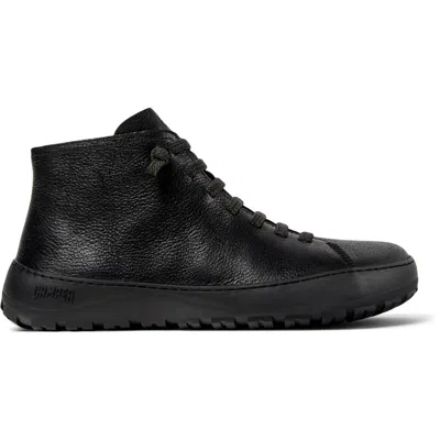 Camper Peu Serra Lace-up Zip Boots In Black